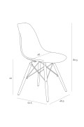 Krzesło Simplet P016W basic szare - Simplet